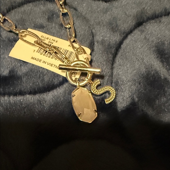 Kendra Scott Silver Chain Necklace with White Pendant - Picture 6 of 6